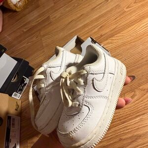 Nike Airforce 1 Kids' White Sneakers